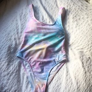 Pastel tye-dye One piece swimsuit